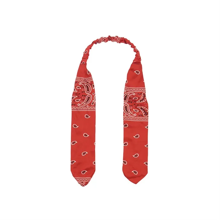 أوشحة بوليستر باللون الأحمر الزاهي