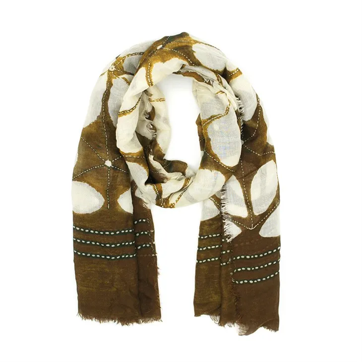 وشاح المطبوعة زهرة S017