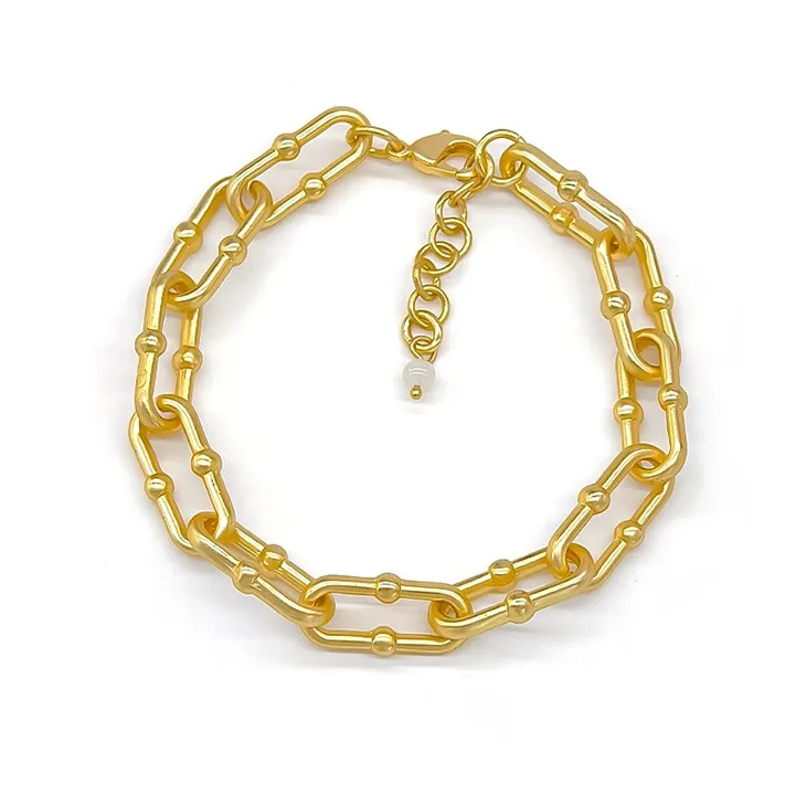 سوار مشبك الورق الذهبي