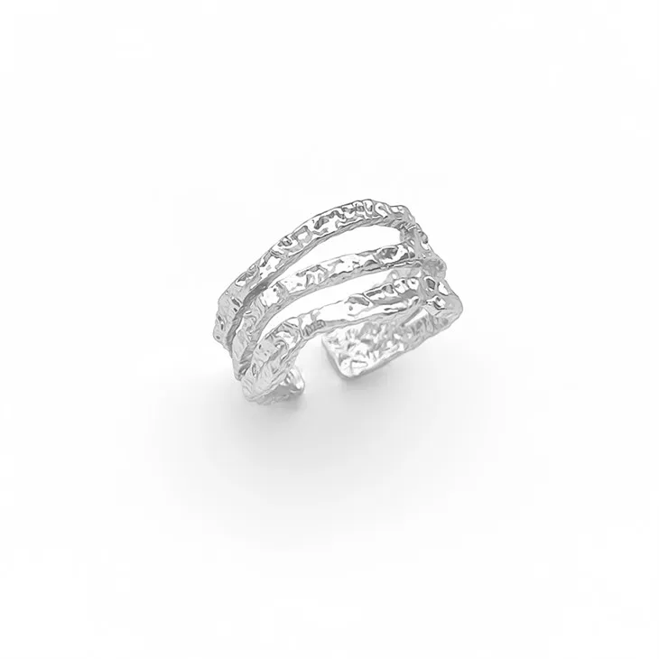 خاتم ثلاثي من الفضة